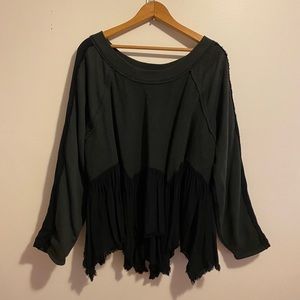 Free people peplum sweatshirt